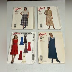 Sewing Pattern Lot Of‎ 4 Stitch & Save Women’s Spring Summer Fall Outfits